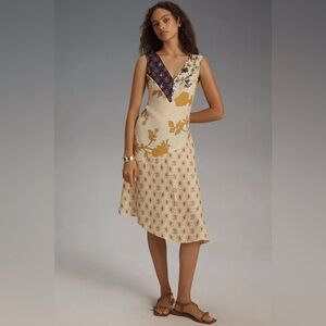 NWT Size M - Plenty by Tracy Reese Sleeveless Asymmetrical Midi Dress